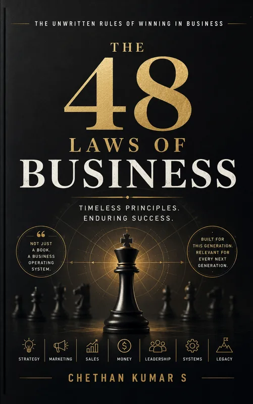 The 48 Laws Of Business book cover by Chethan Kumar S