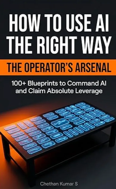 How To Use AI The Right Way book cover by Chethan Kumar S